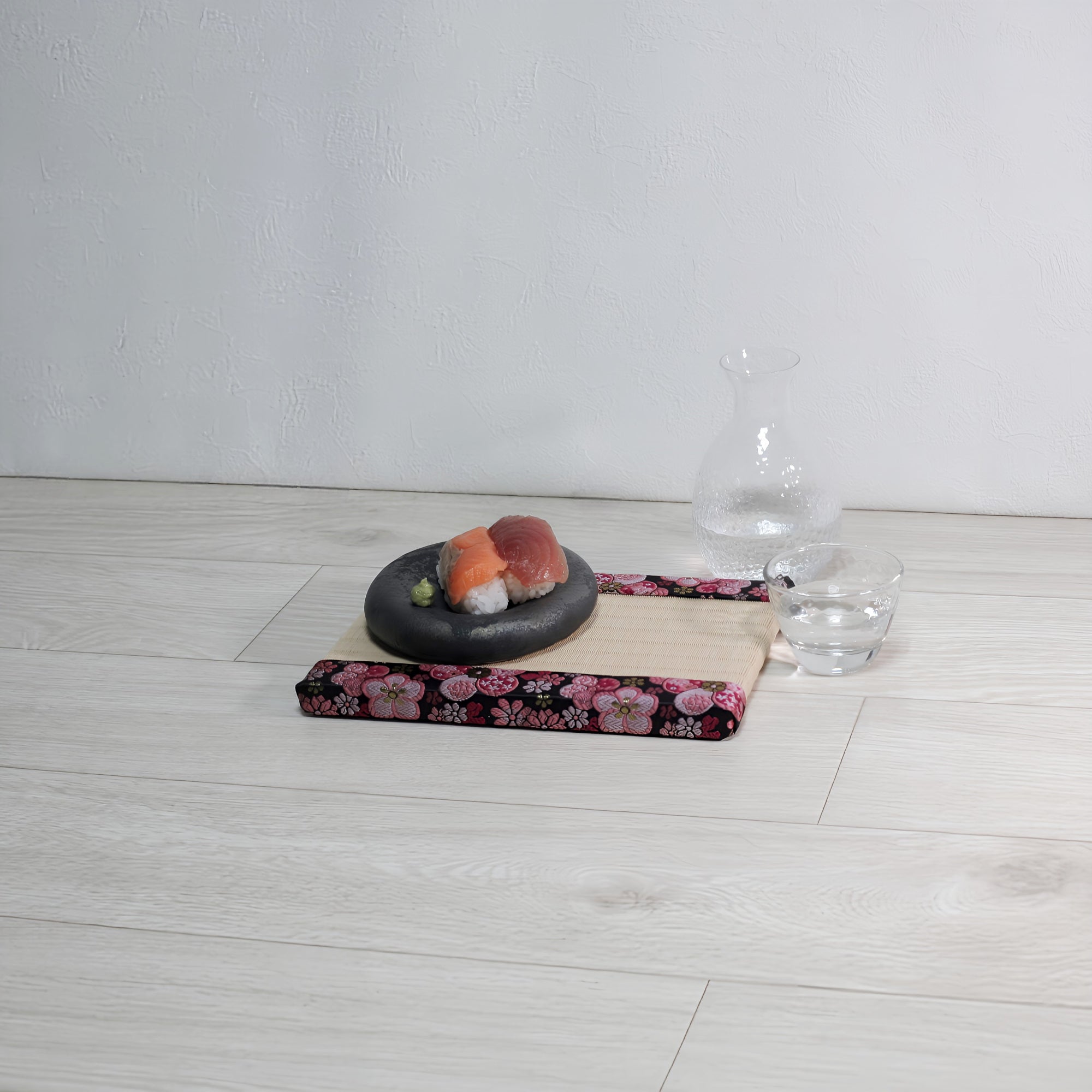 消臭効果がある華やかなミニ畳 金襴生地 ピンク ベージュ