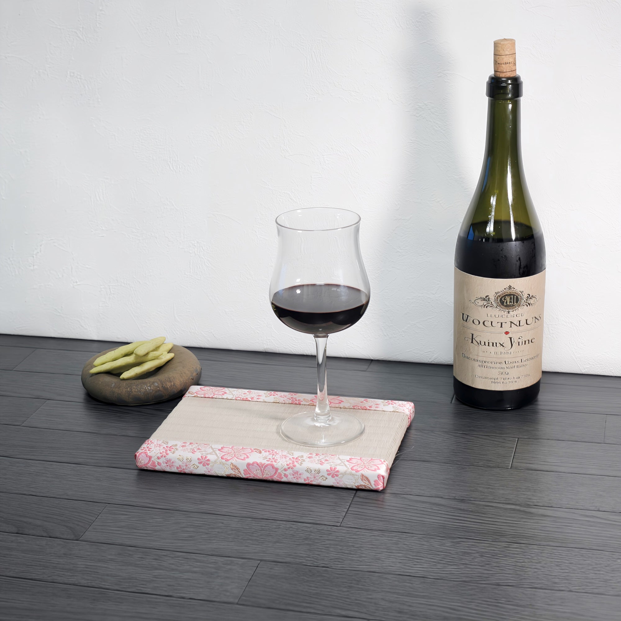 消臭効果がある華やかなミニ畳 金襴生地 ピンク 桃色