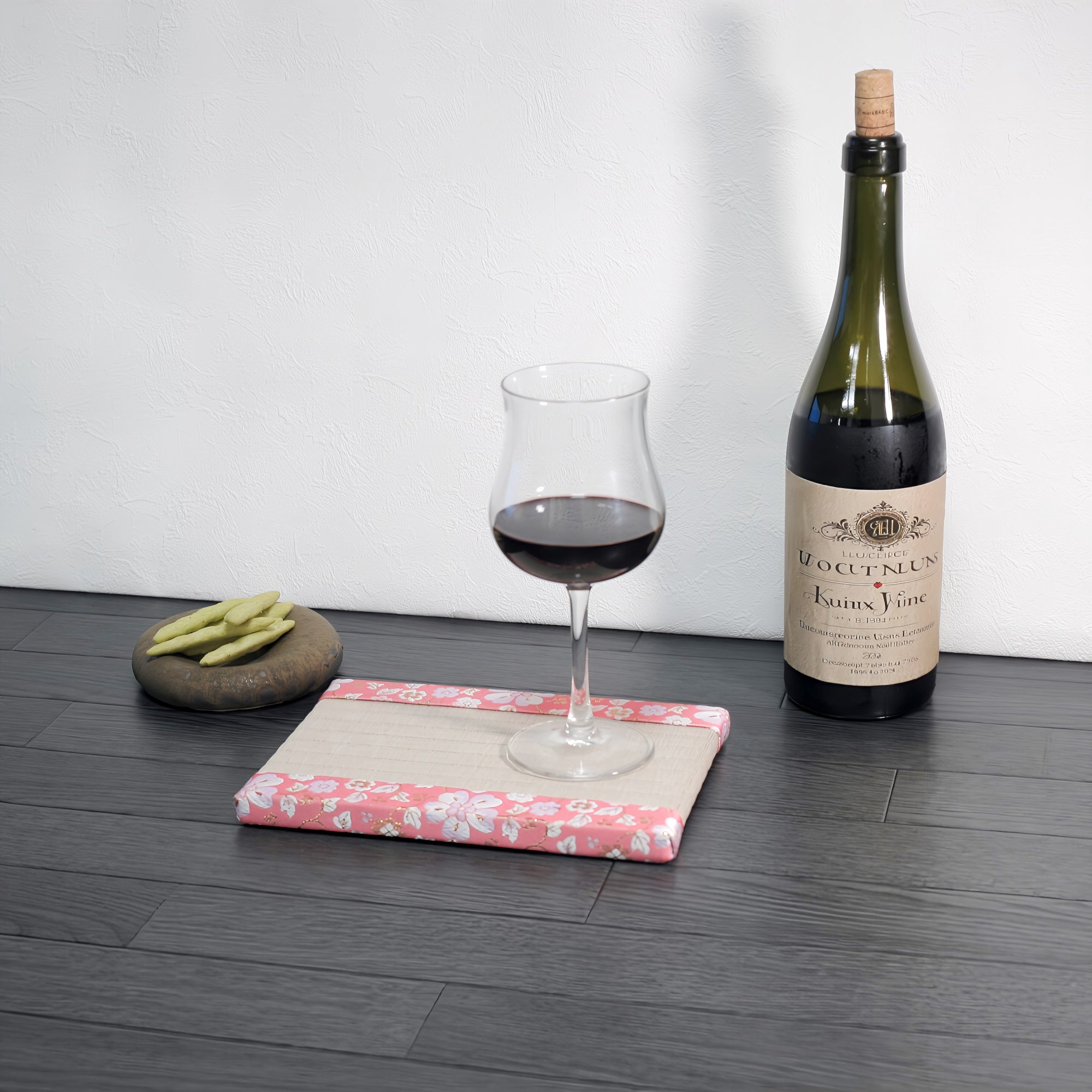 消臭効果がある華やかなミニ畳 金襴生地 ピンク 桃色