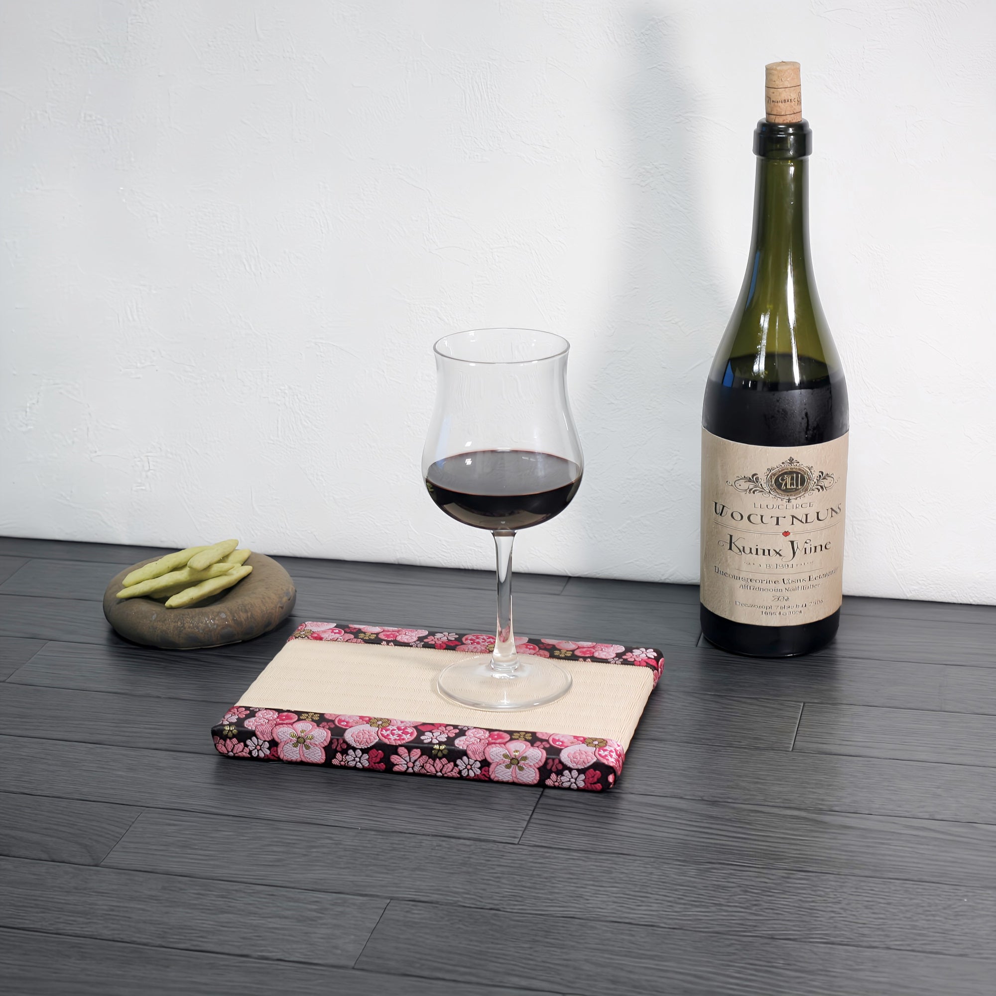 消臭効果がある華やかなミニ畳 金襴生地 ピンク ベージュ