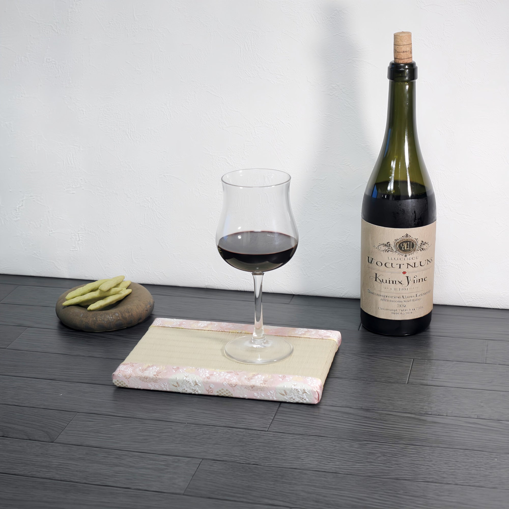 消臭効果がある華やかなミニ畳 金襴生地 ピンク グリーン