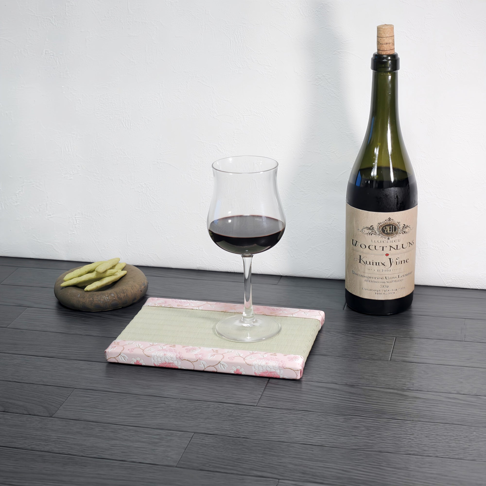 消臭効果がある華やかなミニ畳 金襴生地 ピンク グリーン