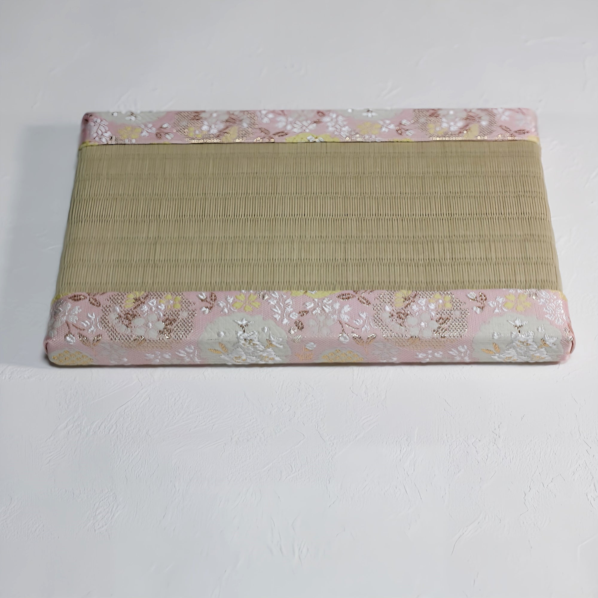 消臭効果がある華やかなミニ畳 金襴生地 ピンク グリーン