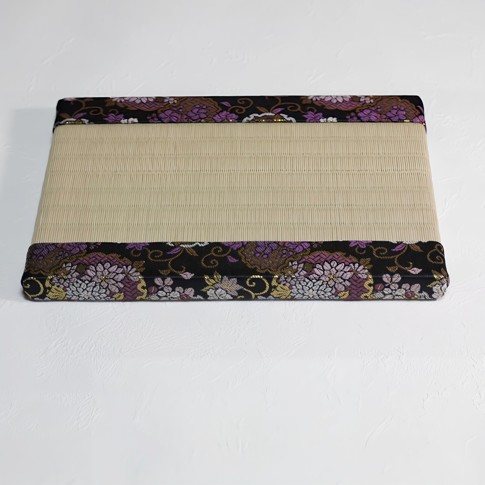 消臭効果がある華やかなミニ畳 金襴生地 グリーン パープル