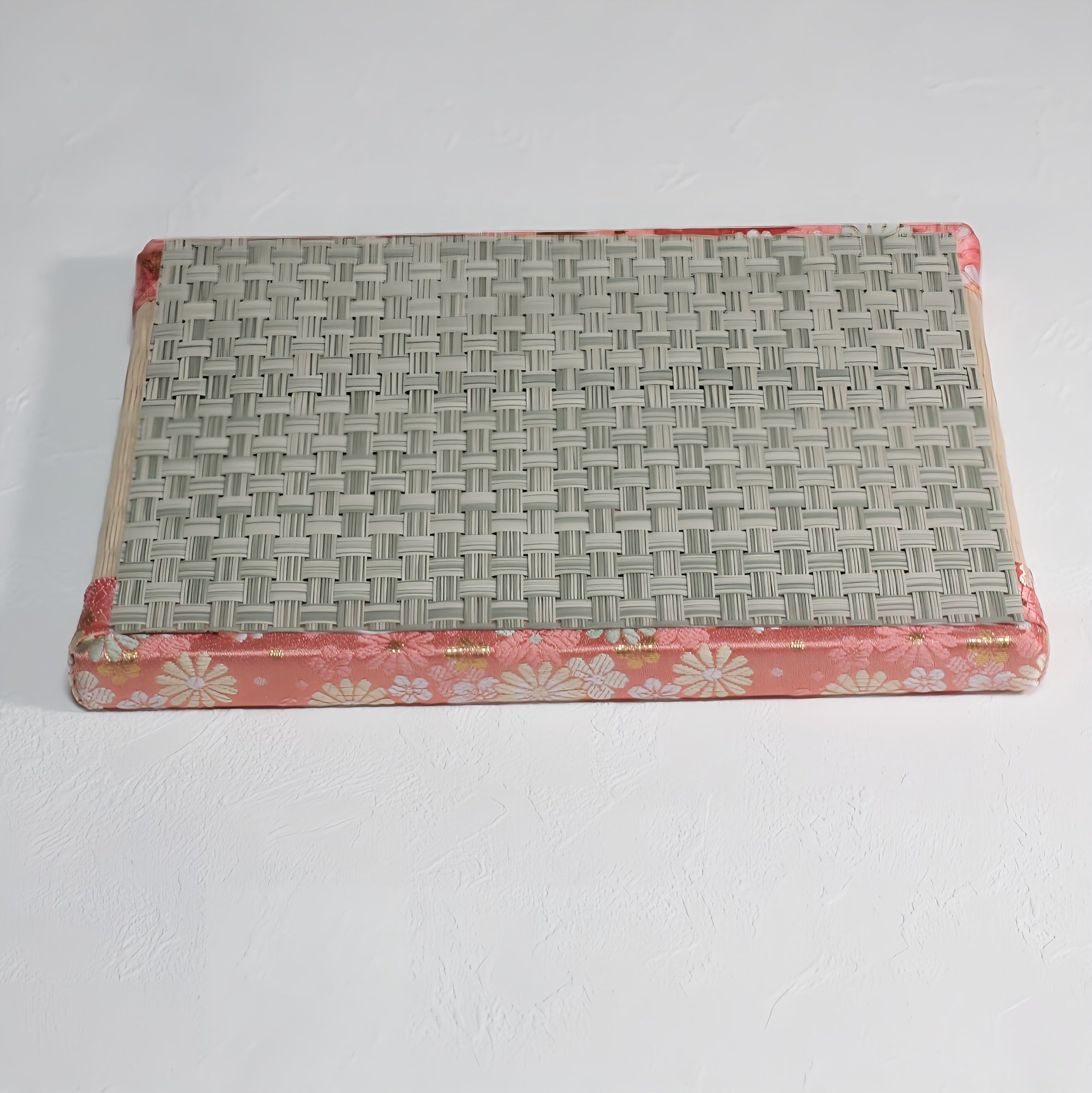 消臭効果がある華やかなミニ畳 金襴生地 ピンク ベージュ