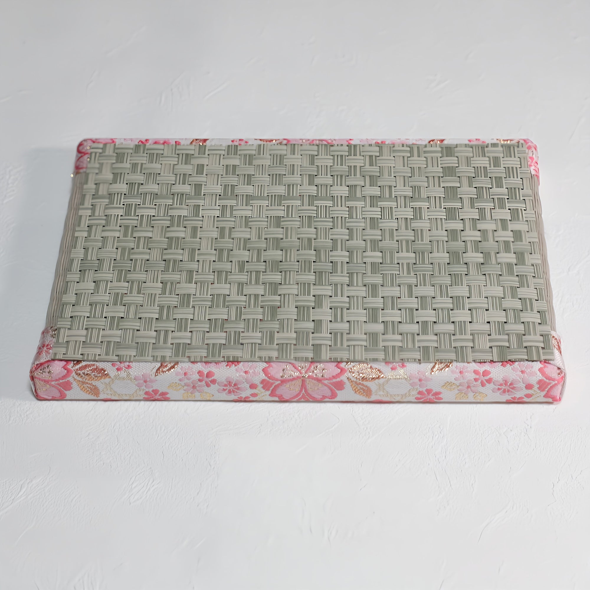 消臭効果がある華やかなミニ畳 金襴生地 ピンク 桃色