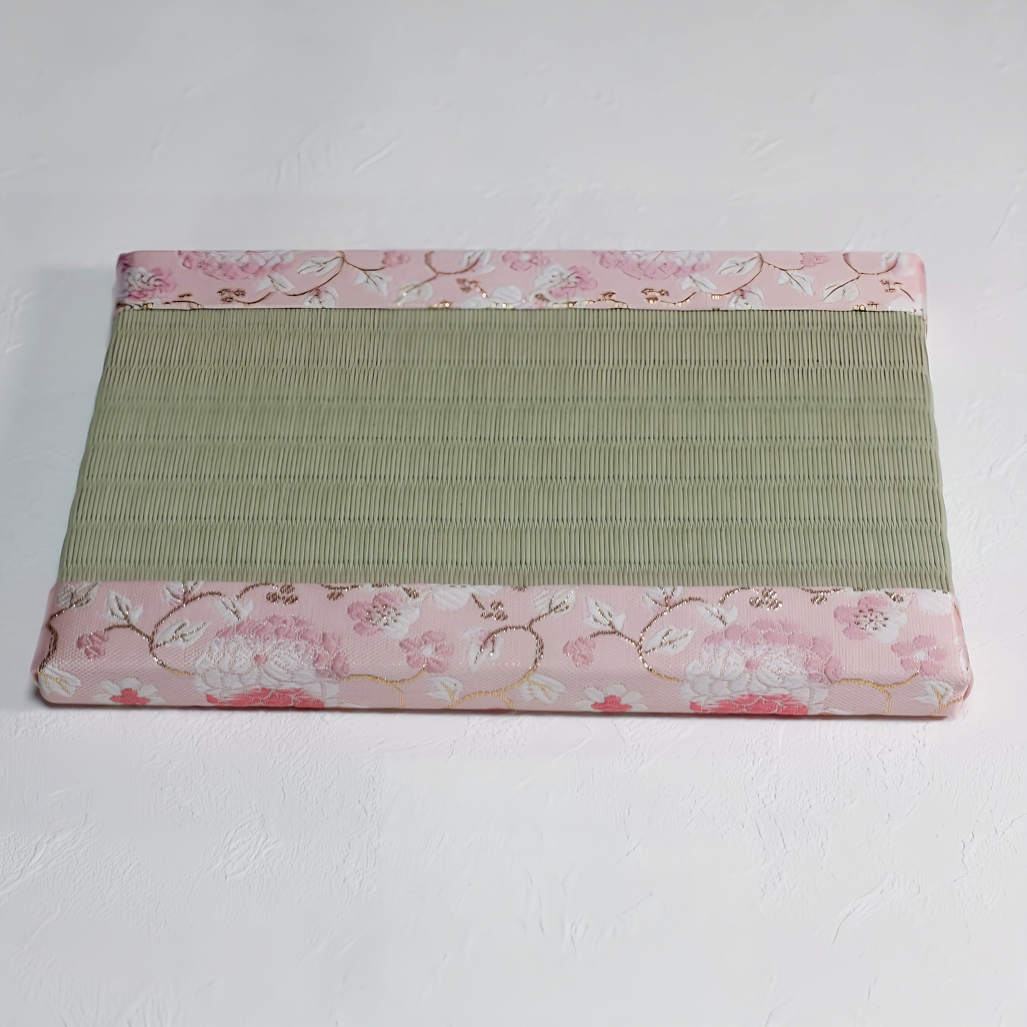 消臭効果がある華やかなミニ畳 金襴生地 ピンク グリーン