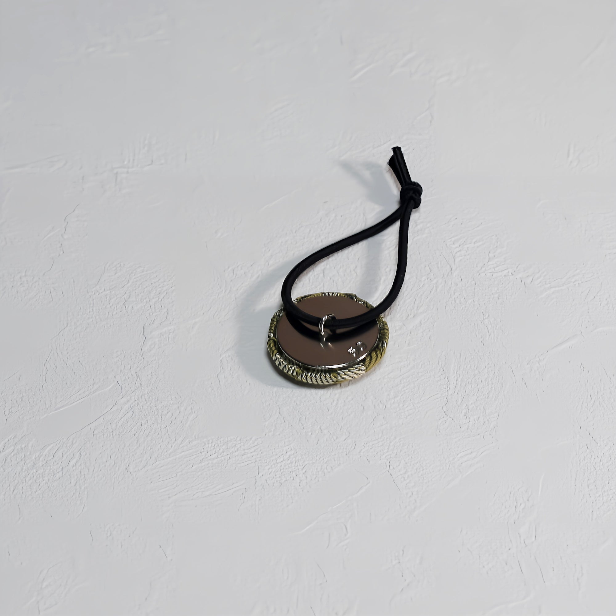 畳へりをアレンジしたヘアゴム イエロー チェック柄