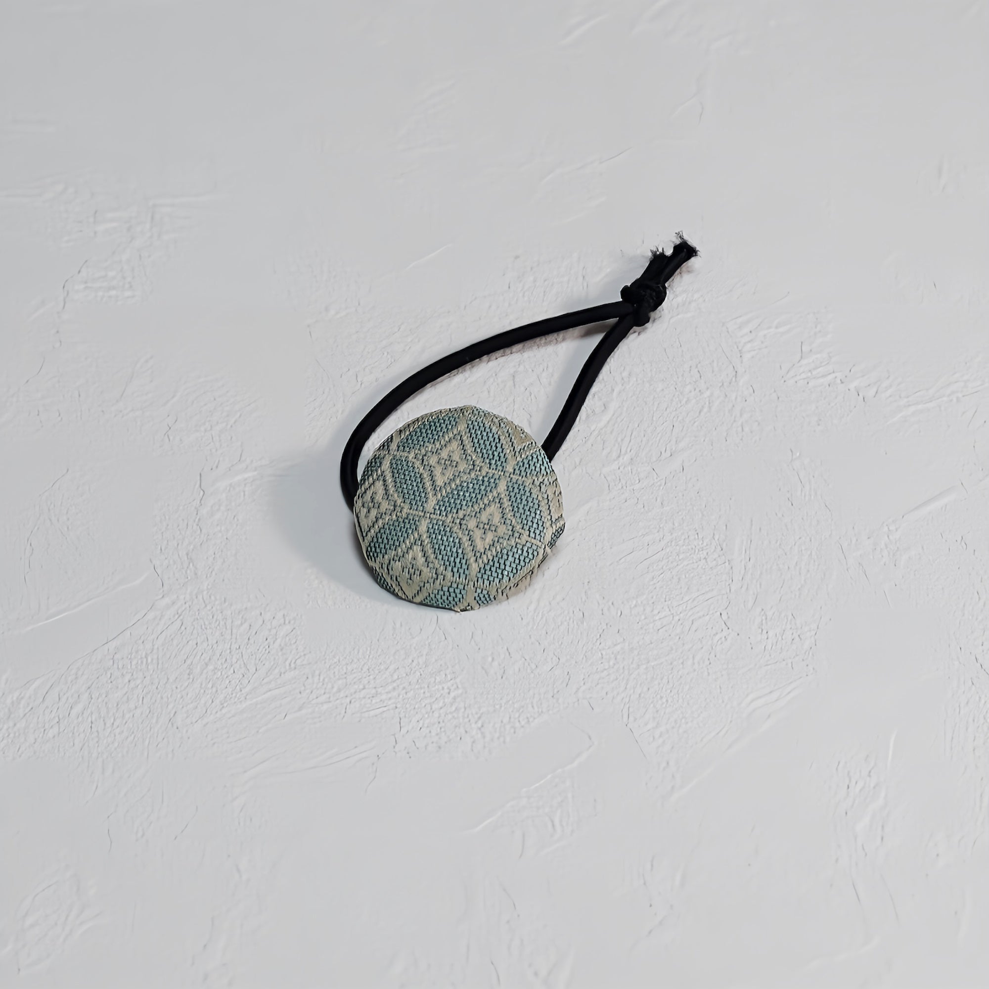 畳へりをアレンジしたヘアゴム グリーン