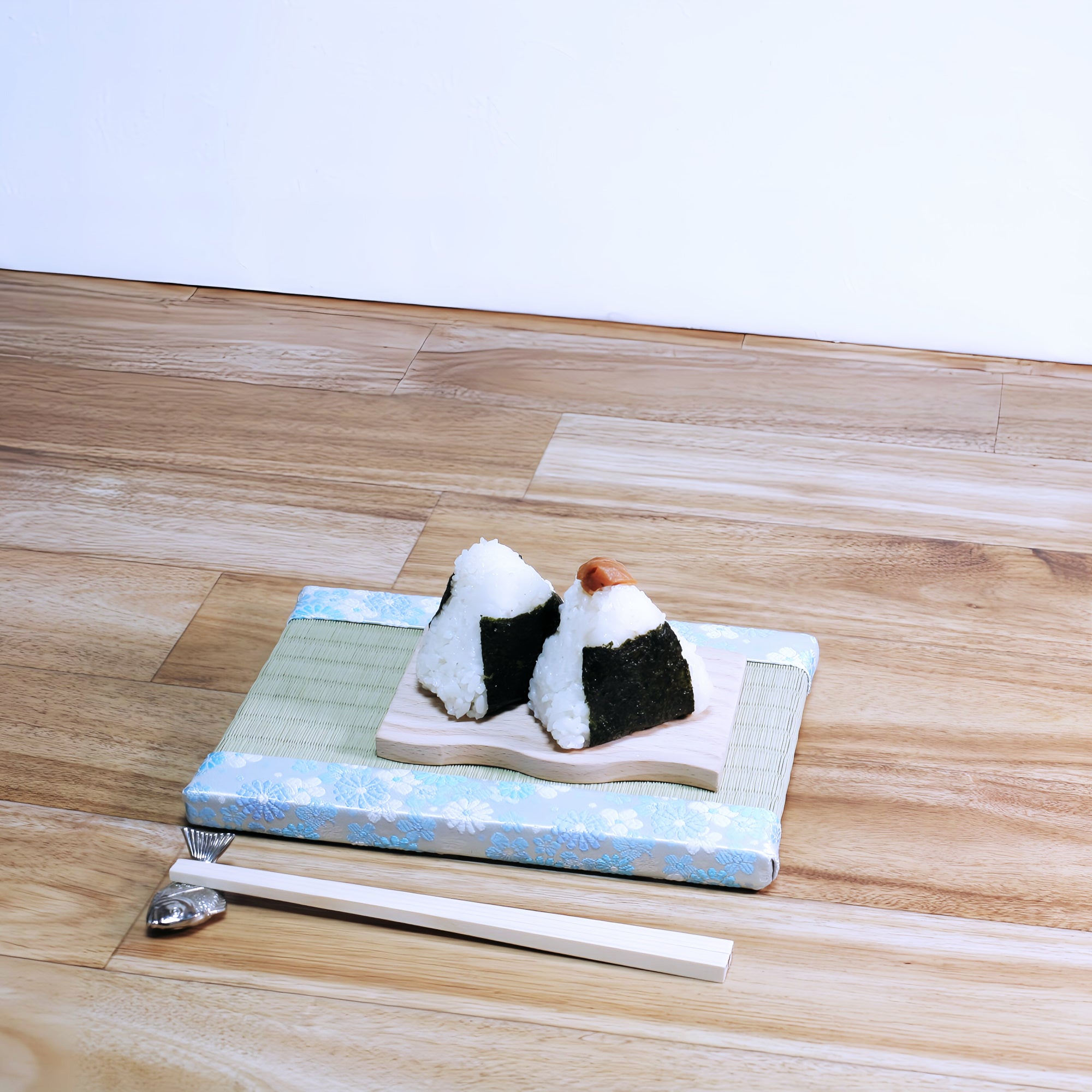 ミニ畳 消臭効果がある華やかなミニ畳 金襴生地 ブルー グリーン