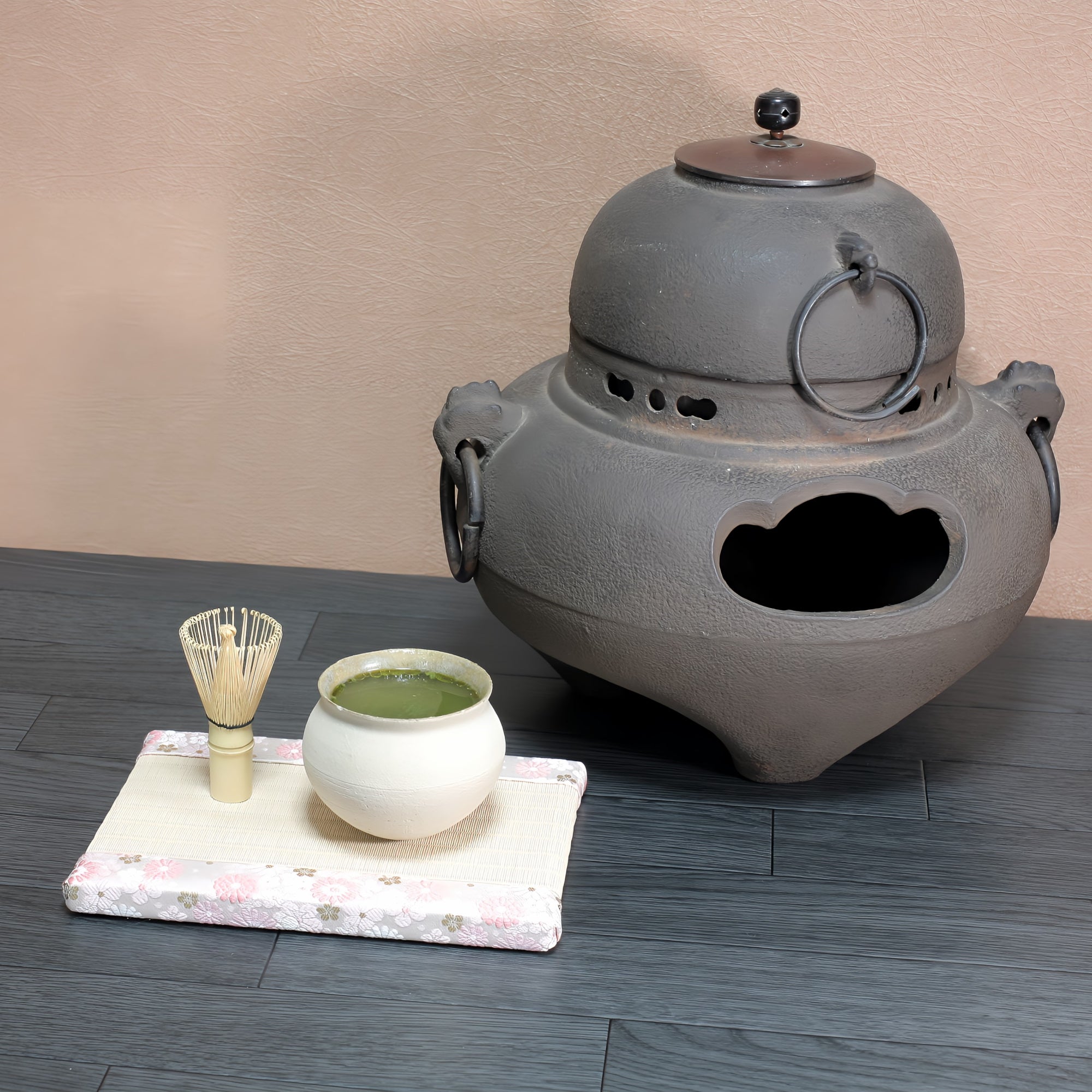 ミニ畳 消臭効果がある華やかなミニ畳 金襴生地 ピンク ホワイト ベージュ