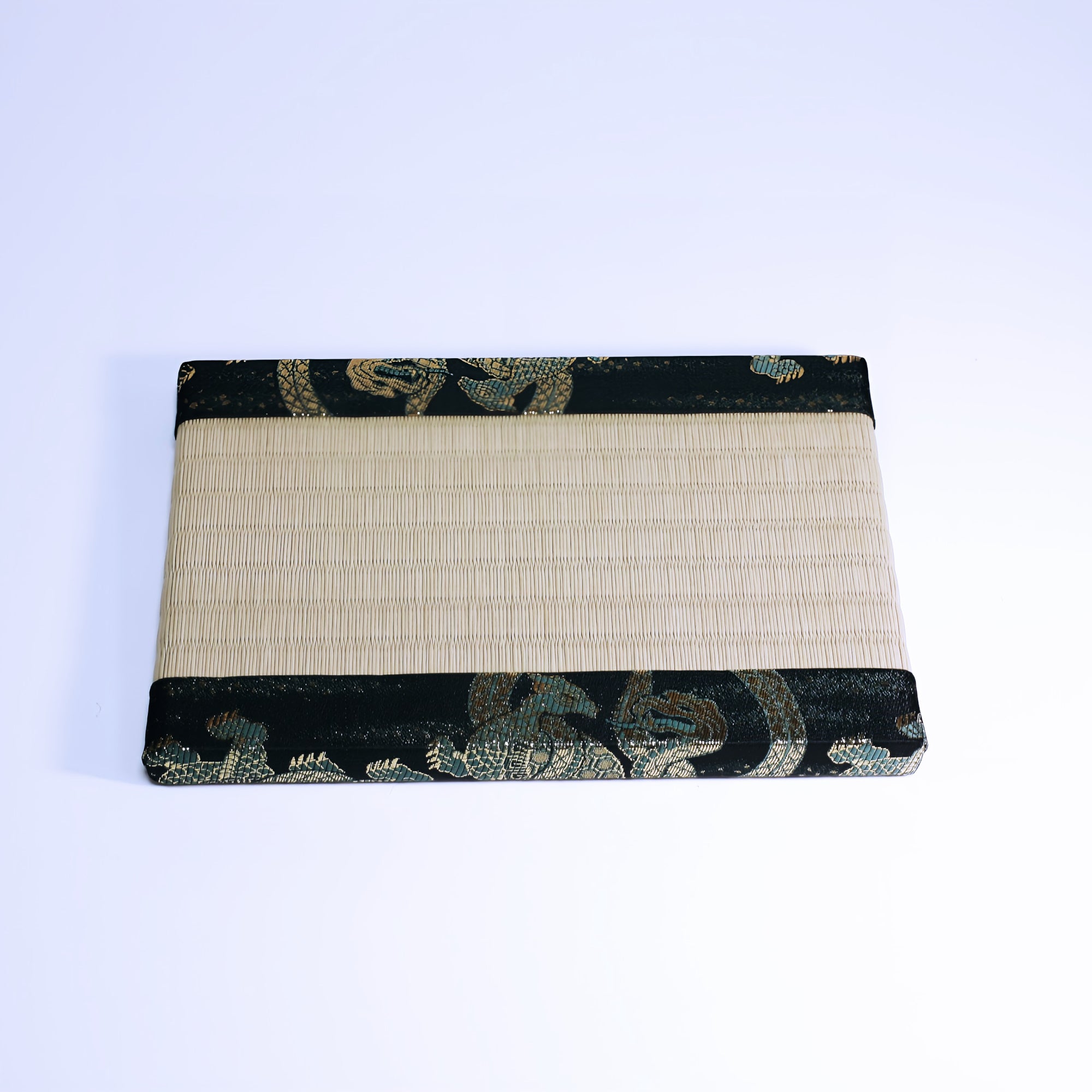 ミニ畳 消臭効果がある華やかなミニ畳 金襴生地 グリーン 若草色