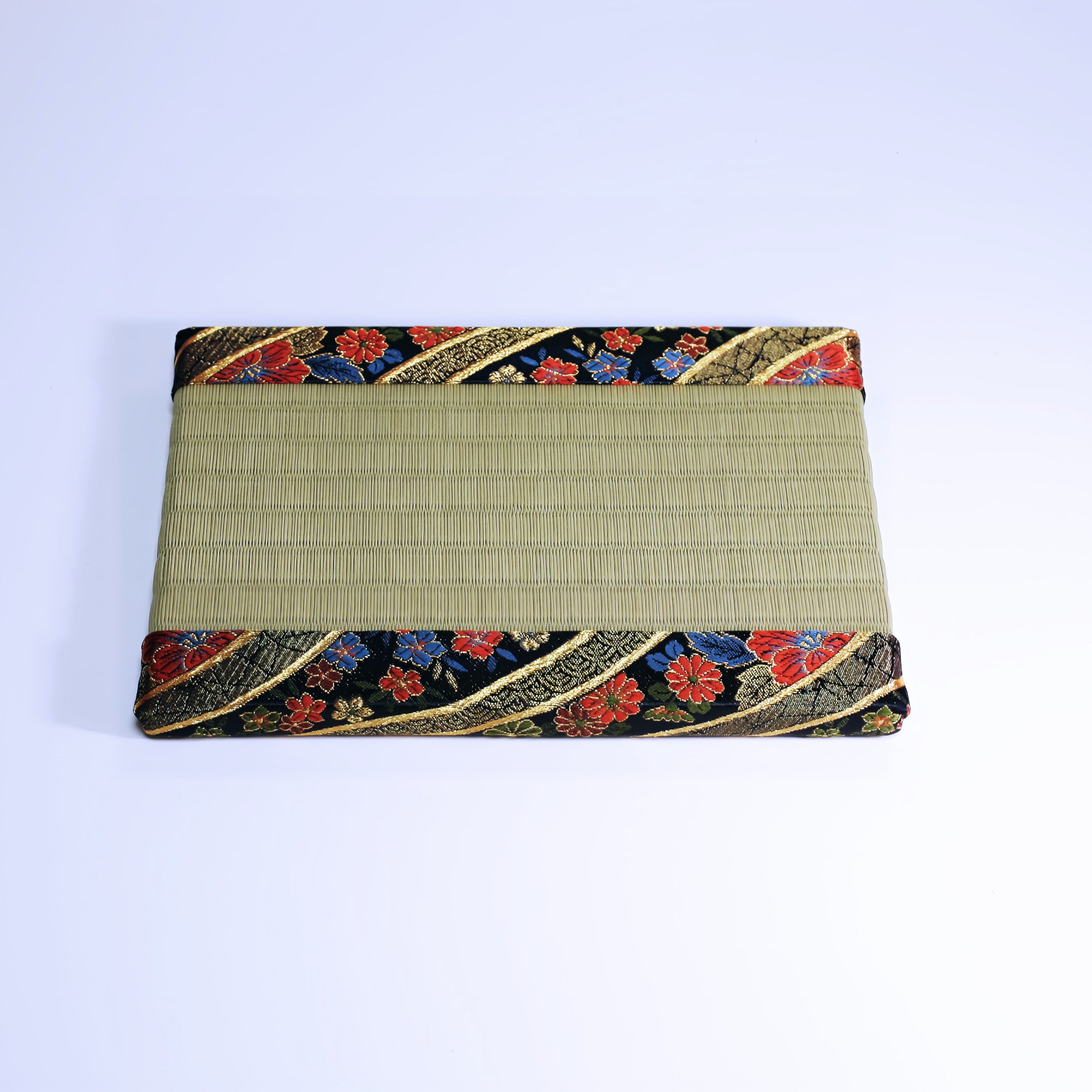 ミニ畳 消臭効果がある華やかなミニ畳 金襴生地 カラフル グリーン