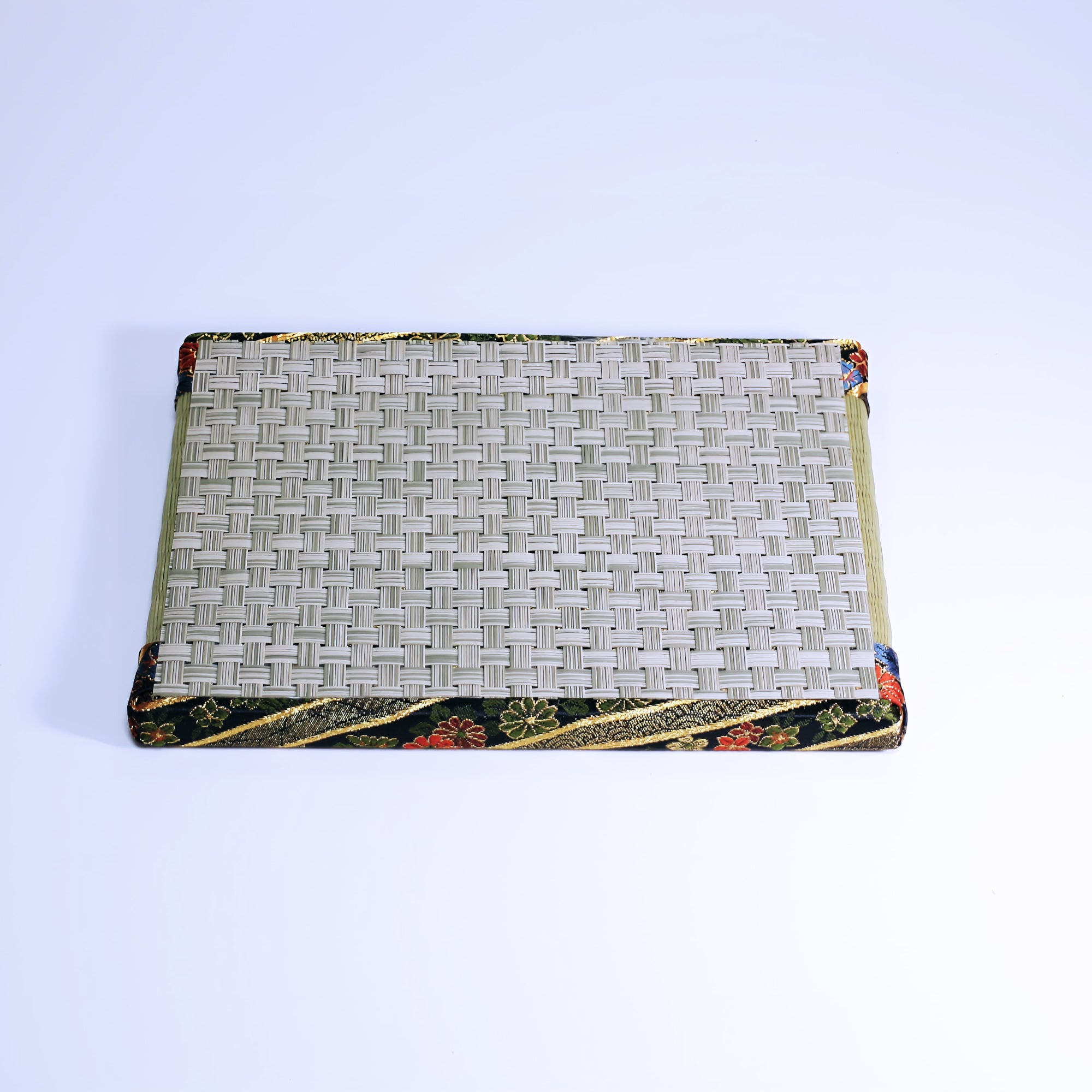 ミニ畳 消臭効果がある華やかなミニ畳 金襴生地 カラフル グリーン