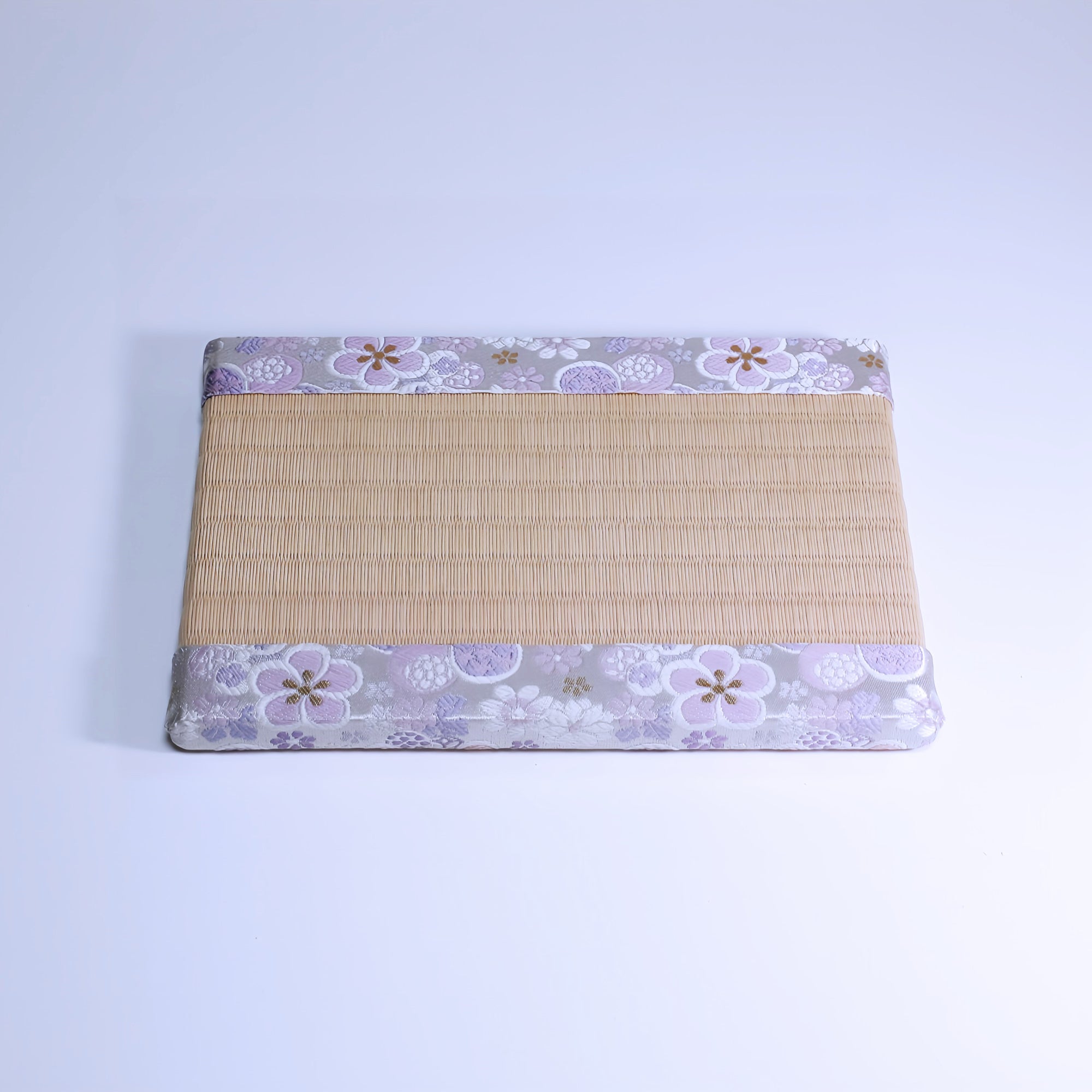 ミニ畳 消臭効果がある華やかなミニ畳 金襴生地 パープル ホワイト ベージュ 白茶色