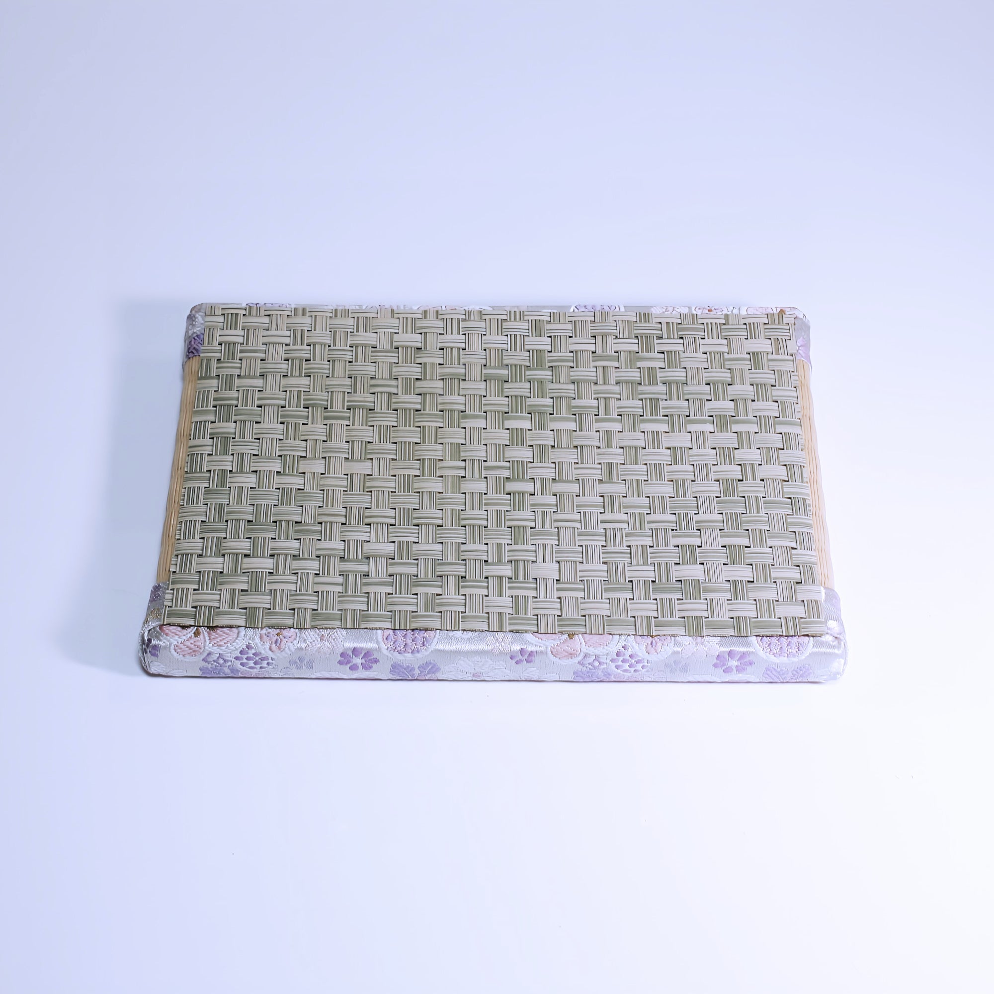 ミニ畳 消臭効果がある華やかなミニ畳 金襴生地 パープル ホワイト ベージュ 白茶色