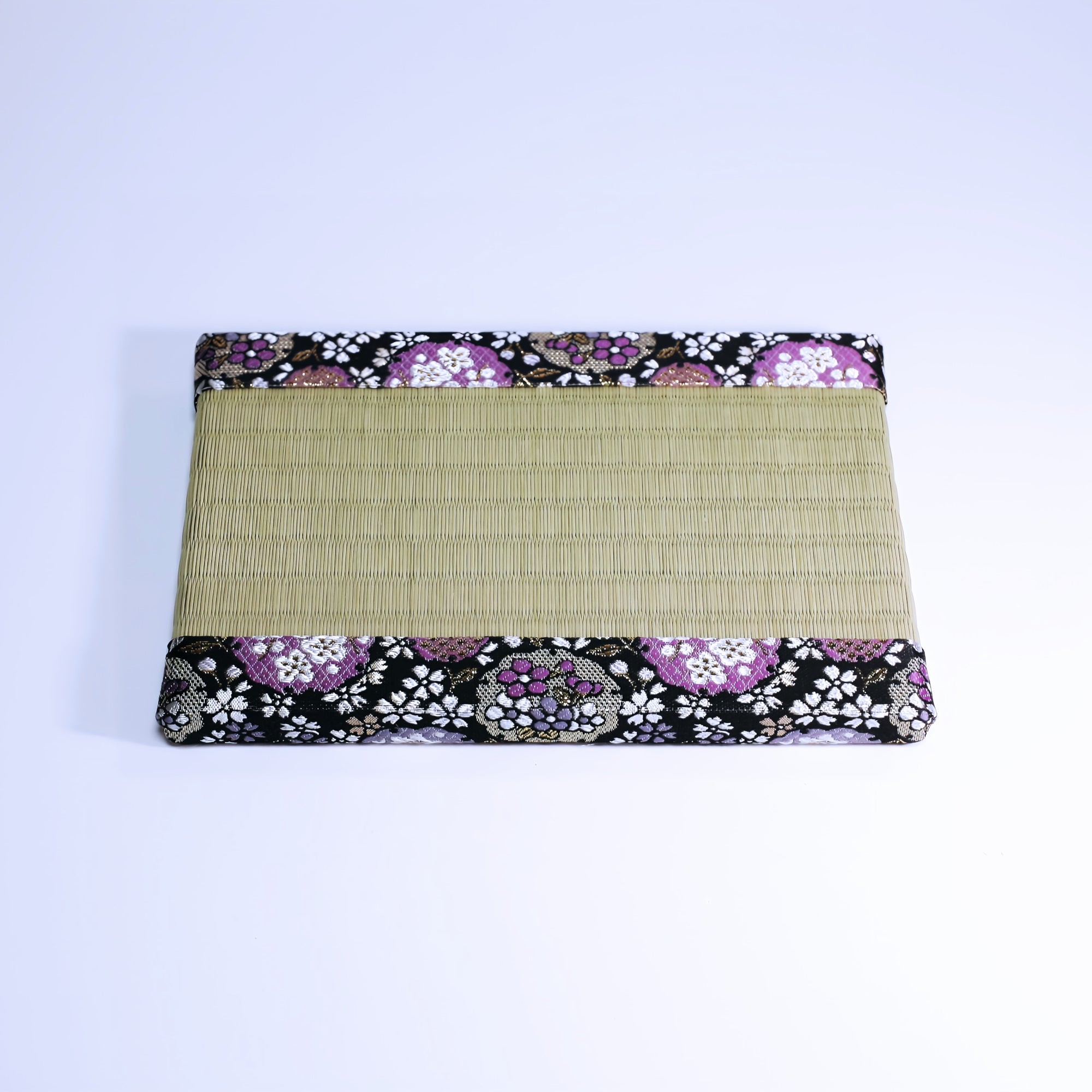 ミニ畳 消臭効果がある華やかなミニ畳 金襴生地 パープル ブラック グリーン