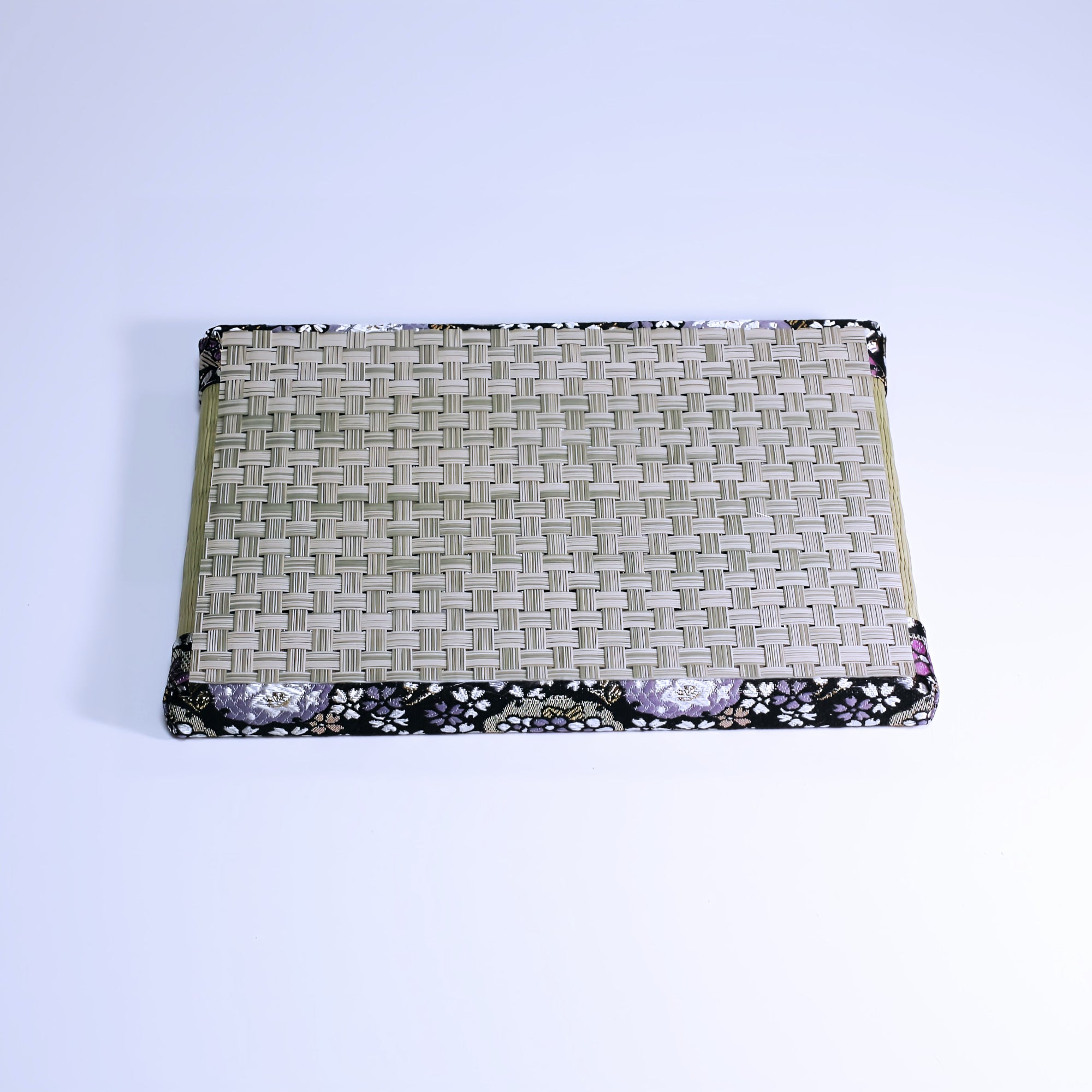 ミニ畳 消臭効果がある華やかなミニ畳 金襴生地 パープル ブラック グリーン