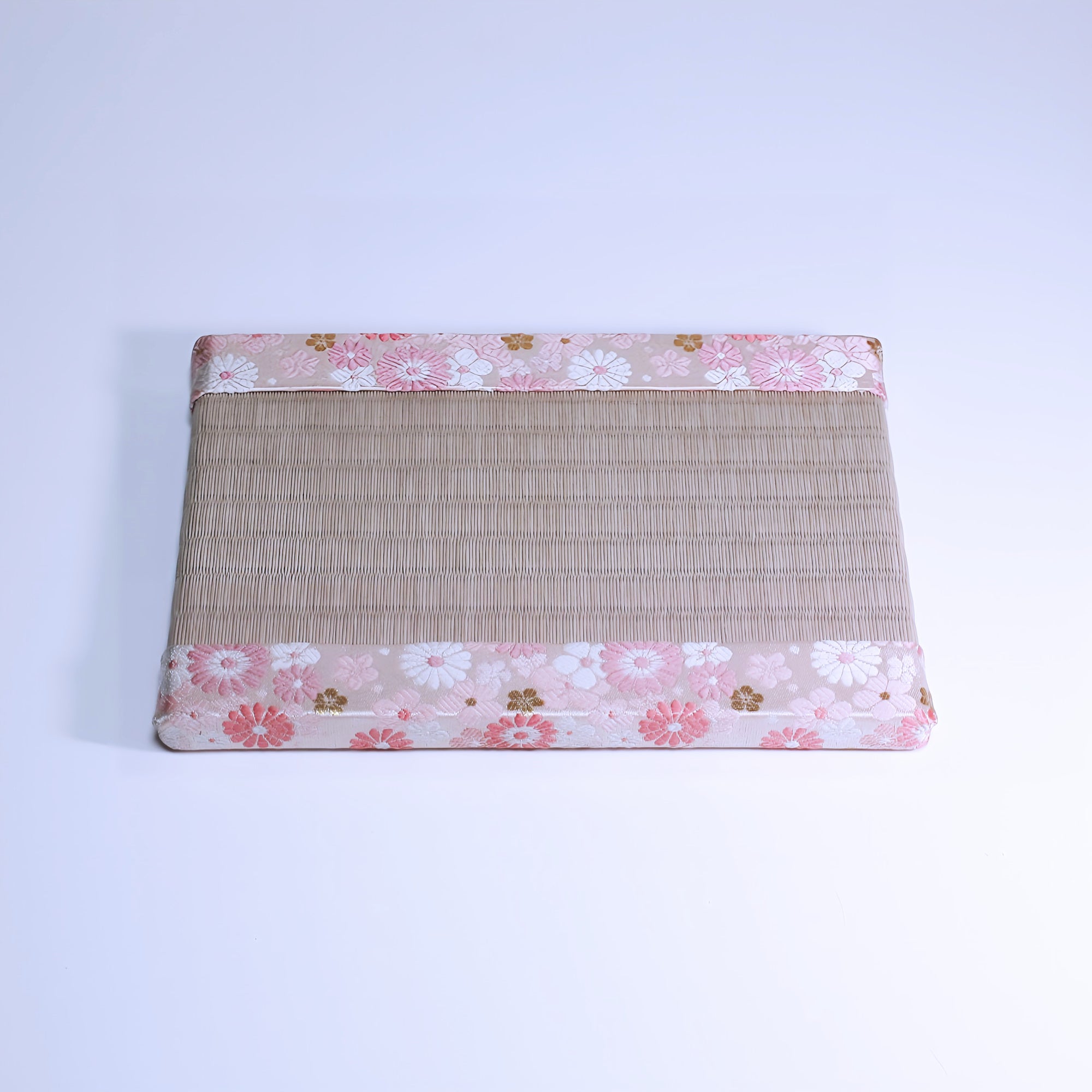 ミニ畳 消臭効果がある華やかなミニ畳 金襴生地 ピンク 桃色 カラフルな